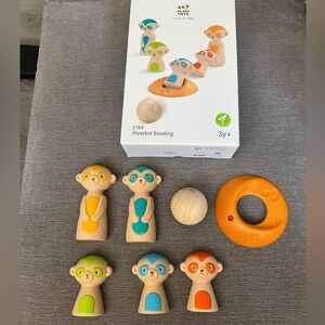 Plan toys wooden meerkat bowling
